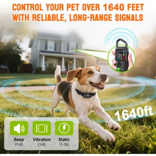 Addestratore Remoto per Cani T810   Collare Educativo Impermeabile con Portata 500m